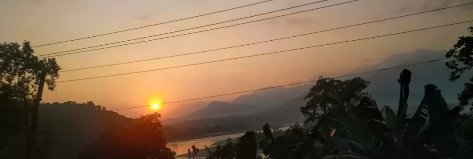 sunset and river