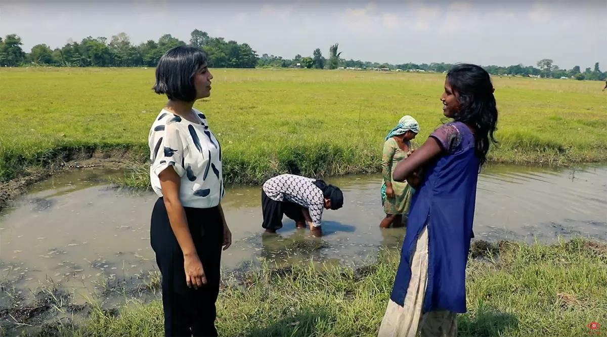 bidhya chapagain talks to sangita mushahar in nawalparasi