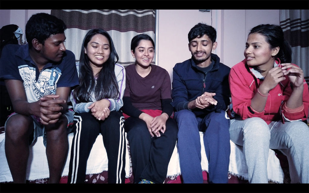 Binod with MBBS students from Chitwan