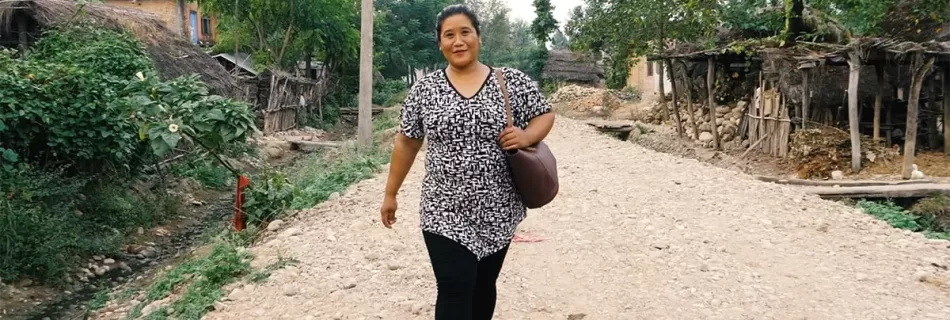 Kamala Chaudhary goes to work