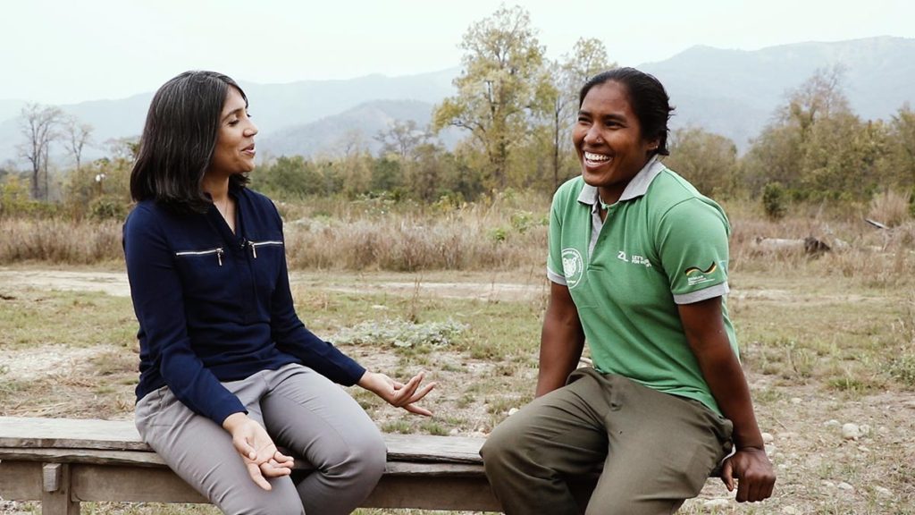 Bidhya Chapagain Talks to Mahout Himani Tharu in Bardiya National Park